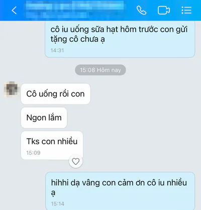 Ảnh chụp Zalo, đã che tên, số điện thoại và ảnh đại diện