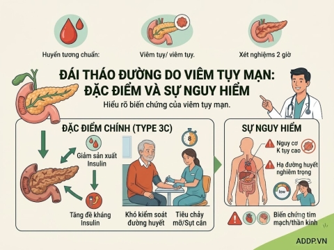 Đái tháo đường do viêm tụy mạn có đặc điểm gì? Có nguy hiểm không?