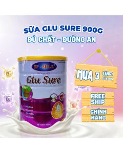 Sữa tiểu đường Glu Sure 900g - Sữa d&agrave;nh cho người tiểu đường, đ&aacute;i th&aacute;o đường