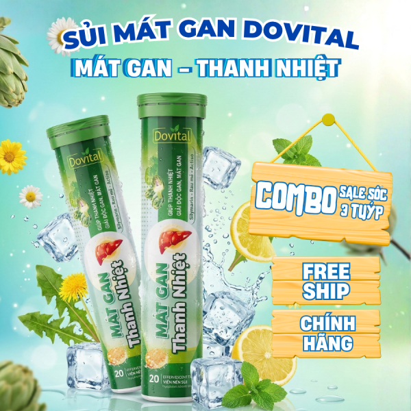 Combo 2 · Sủi mát gan Dovital