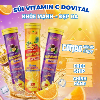 Viên Sủi MultiVitamin Health Dovital - Thực phẩm bảo vệ sức khỏe Viên sủi Multivitamin Health