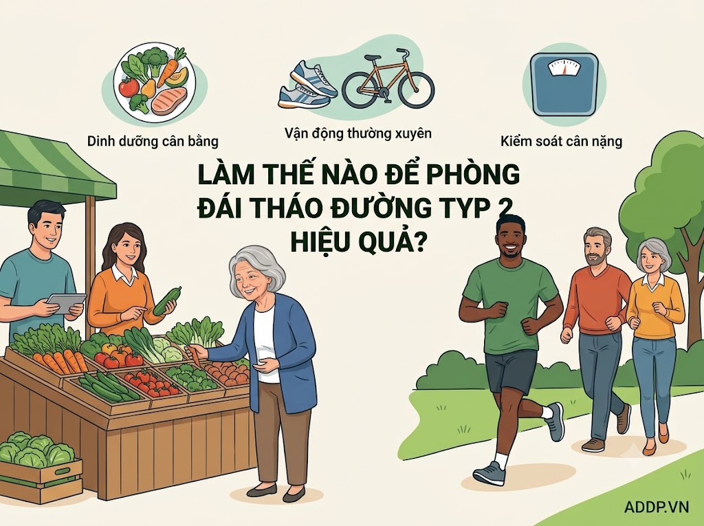 Làm thế nào để phòng đái tháo đường typ 2 hiệu quả?