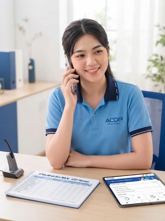Nhân viên ADDP tư vấn khách hàng qua điện thoại